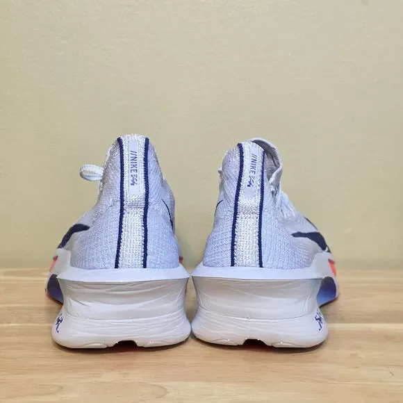 Nike Men's White and Blue Running Shoes
